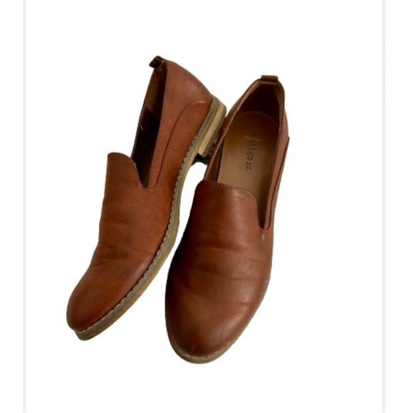 Shoes - Indigo Rd Slip On Women’s Brown Leather Loafer Shoe